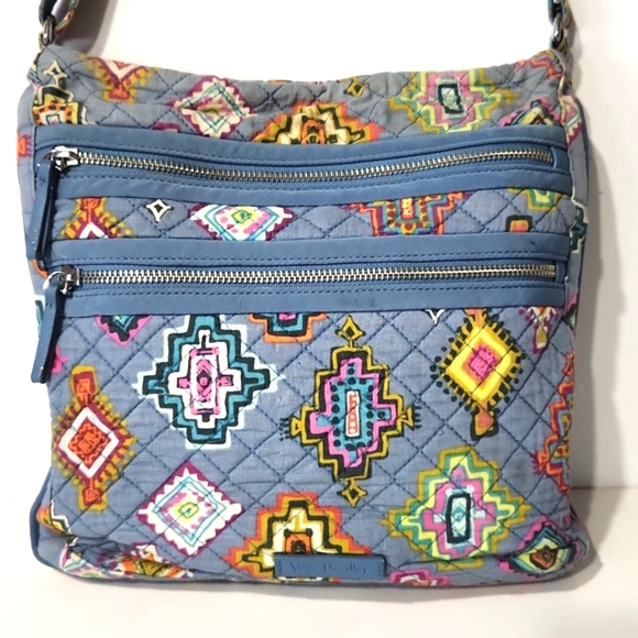 Vera Bradley Handbags - Vera Bradley Iconic Triple Zip Hipster Painted Southwest Crossbody Swingpack
